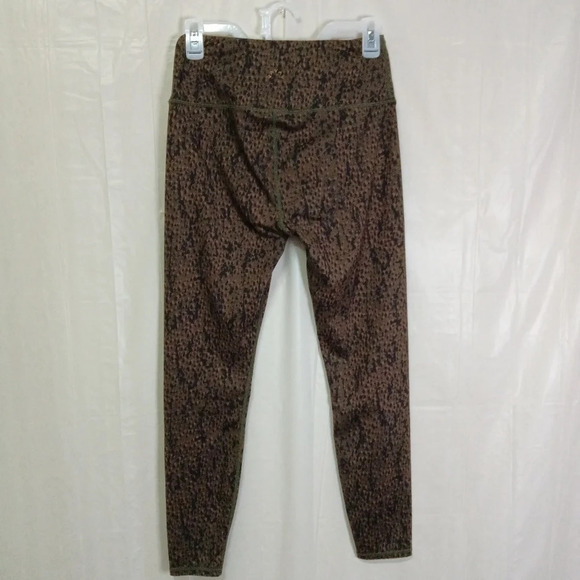 Varley Let's Go High Rise Leggings Brown Animal Print Medium - Picture 4 of 8